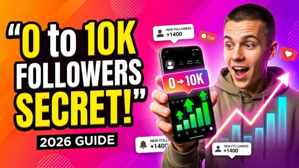 0 से 10K Instagram फॉलोवर बढ़ाने का सीक्रेट तरीका (2026 Complete Guide)