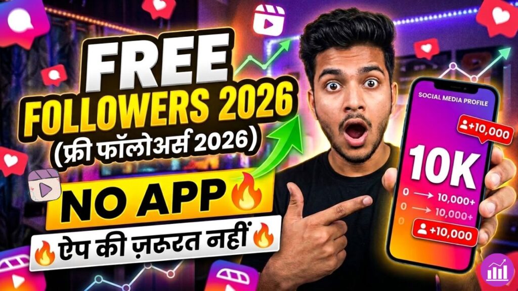 Instagram फॉलोवर बढ़ाने के फ्री तरीके 2026 (बिना App) – 100% Organic Growth Guide