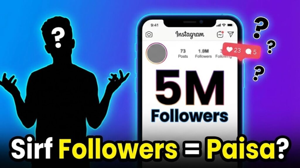 क्या सिर्फ Followers बढ़ाकर पैसे कमाए जा सकते हैं?