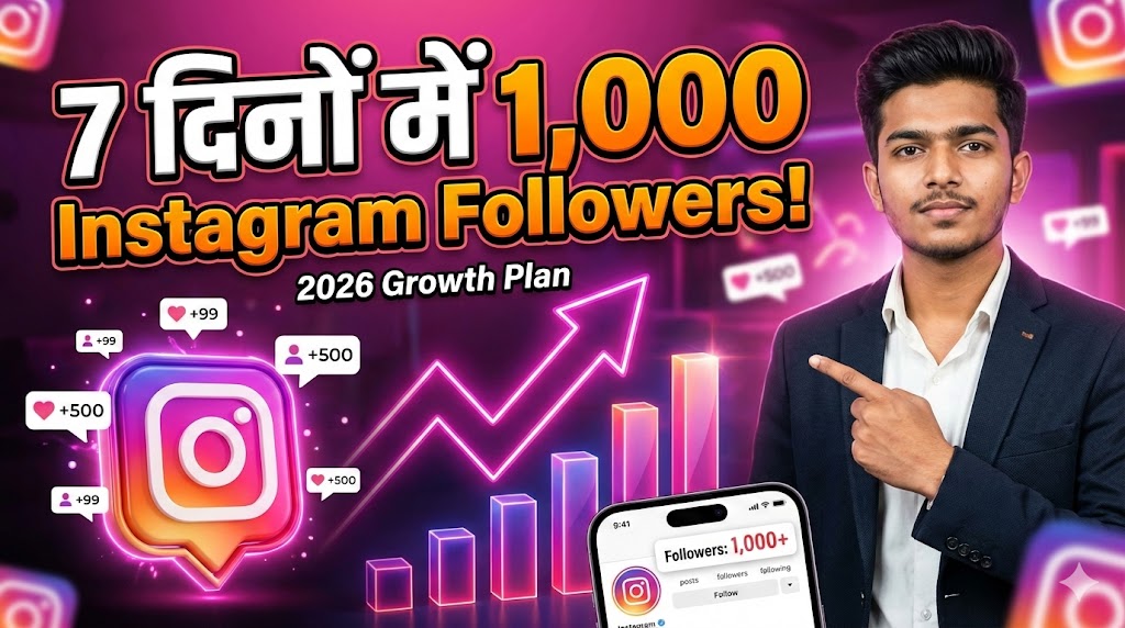 सिर्फ 7 दिनों में 1,000 Instagram Followers कैसे बढ़ाएँ